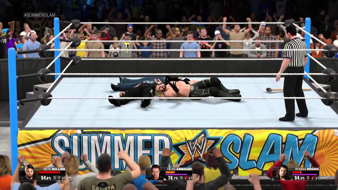 WWE 2K15 -  "The Future Of WWE" Rollins Vs Ambrose Vs Reigns