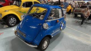 ＜展示＞BMWイセッタIsetta・HeinkelハインケルTrojanトロージャン200・Zündapp Janusツェンダップ・ヤヌス＠ながのノスタルジックカーフェスティバル2024