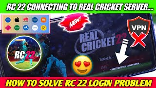 Connecting To Real Cricket Server Problem Real Cricket 22 Server Problem Rc 22 Login Problem