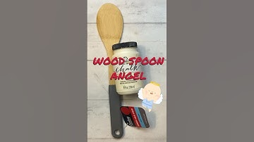 CLEVER wood Spoon ANGEL #budgetfriendlydiy