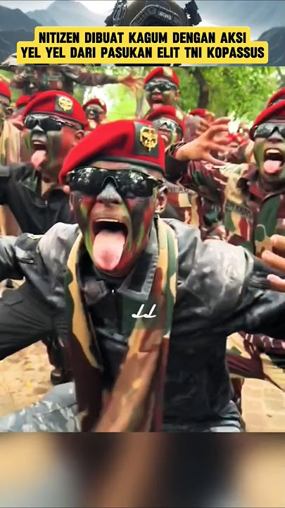 Semangat Yel Yel Anggota Kopassus Pasukan Elit TNI‼️ #komando #tni #tniad #kopassus