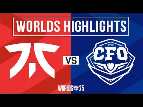 FNC vs CFO Highlights | Worlds 2025 Swiss Stage | Fnatic vs CTBC Flying Oyster