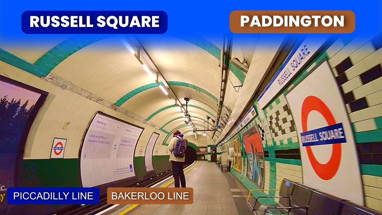 London Underground Journey: Russell Square to Paddington via Piccadilly Circus |