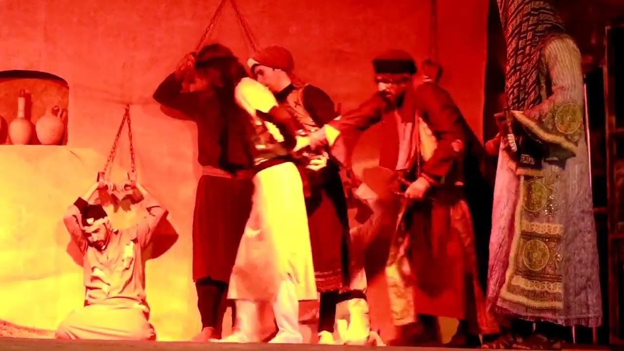 مسرحيه تمثل استشهاد الإمام موسى أبن جعفر الكاظم عليه السلام في البصره قضاء القرنه