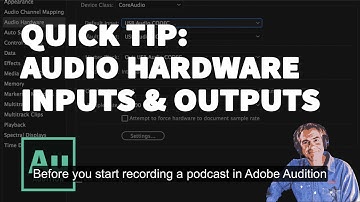 Quick Tip: Audio Hardware Preferences in Adobe Audition