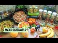 Menú semanal 2 | Recetas incluídas