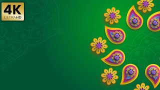 Royalty Free Diwali Celebration Mandala Green Ornamental Background Animation Template screenshot 1