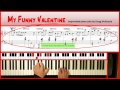 'My Funny Valentine' Solo jazz piano tutorial