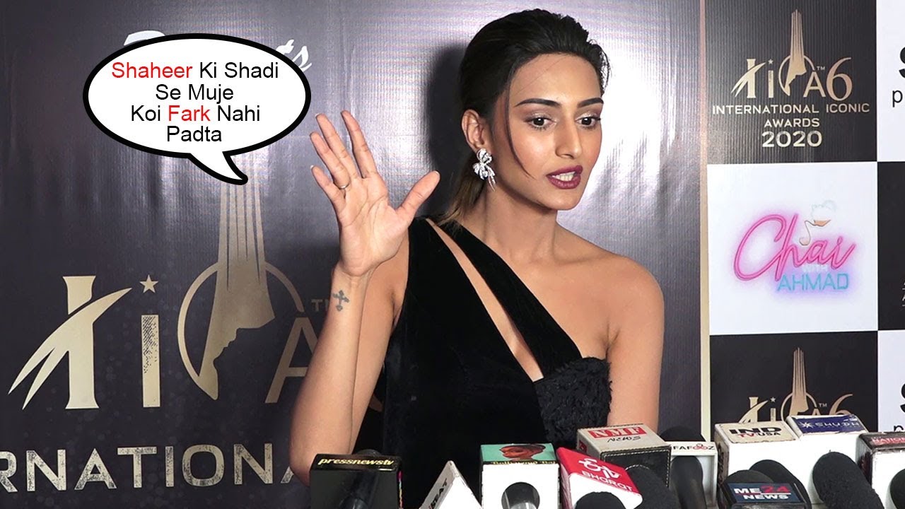 Erica Fernandes Shocking Reaction On Ex Bf Shaheer Shaikh Wedding @ Interntional Iconic Award 2020