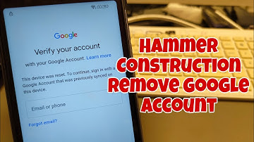 BOOM! Hammer Construction, Remove Google Account, Bypass FRP, Without PC.