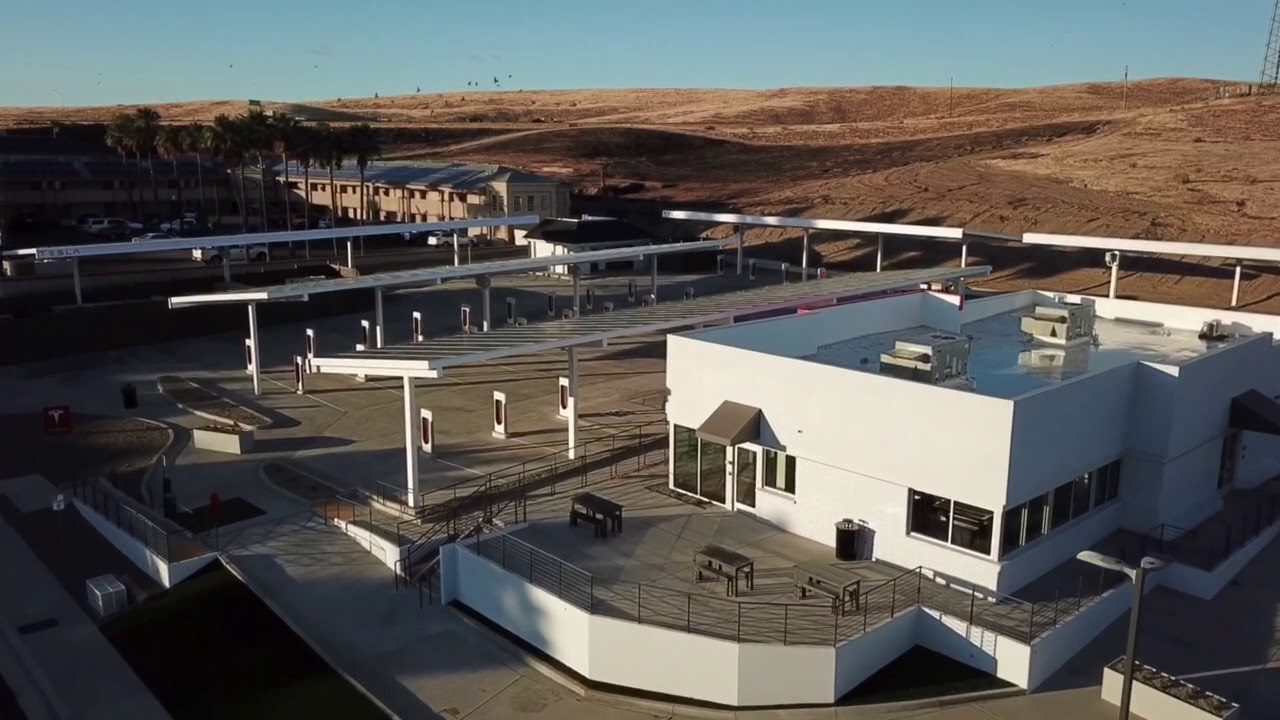Tesla Supercharger Kettleman City, CA YouTube