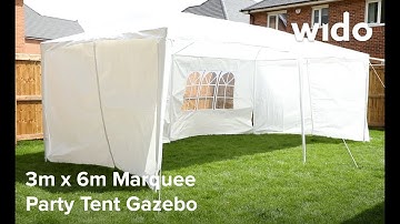 Wido 3m x 6m Marquee Party Tent Product Video (PT100)