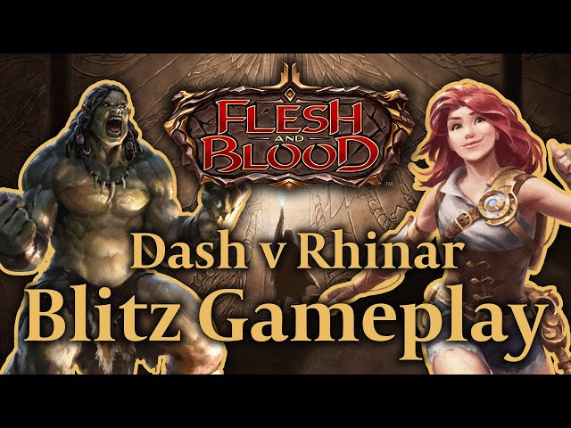 History Pack 1 Blitz Deck Gameplay - Dash v Rhinar - YouTube