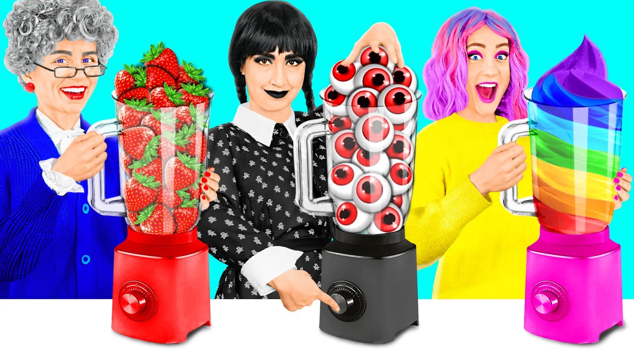 Wednesday vs Grandma Cooking Challenge | Funny Kitchen War by Best Funny Challenges