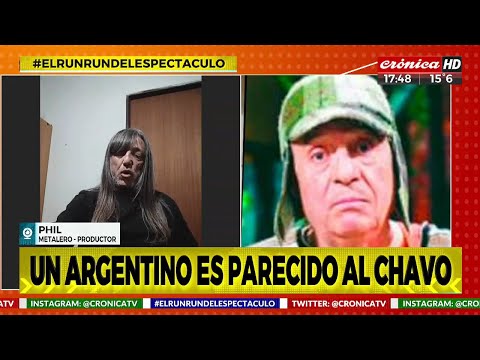 El argentino parecido a "El Chavo": "No me molesta que me comparen con él"