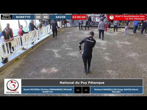 Miniature : National du Puy Pétanque 2019 : 64e BONETTO vs MALBEC