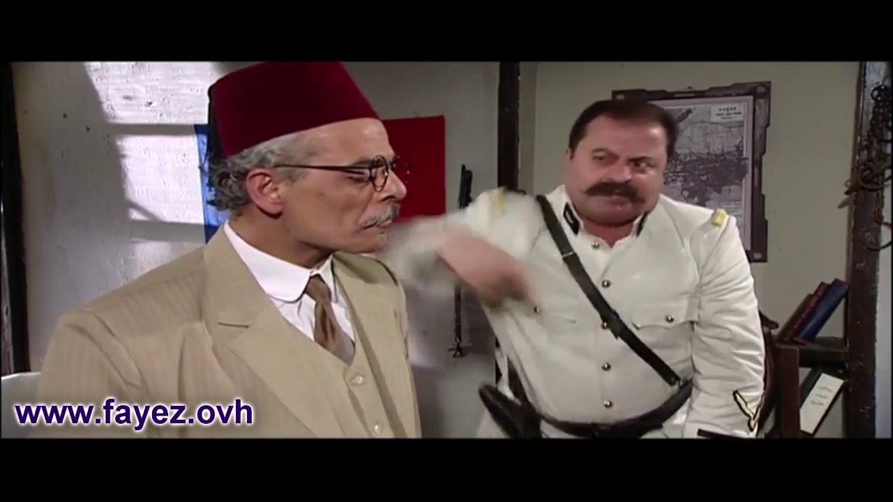 باب الحارة - أبو جودت يشك بإنو أكيد مأمون بيك وراه سر كبير ! فايز قزق وجمال قبش وزهير رمضان