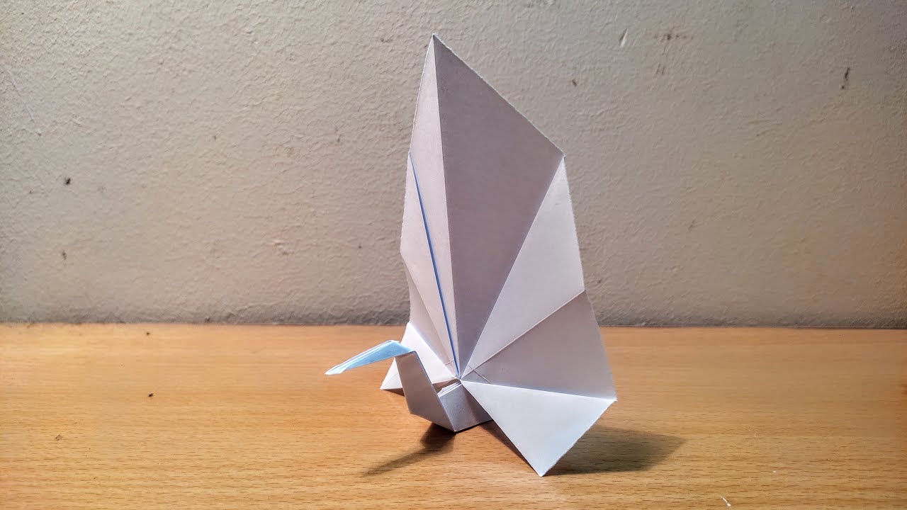 How To Make An Origami Peacock Easy Step By Step - Origami Peacock
