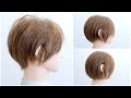 [美容師が伝えるカットの仕方]ボブをショートヘアにカット！|| Self-Haircut Tutorial || How to Cut Your Own Hair || Bob to Short