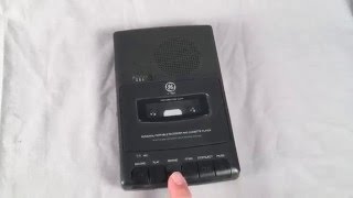 GE General Electric Battery Operated Voice Recorder Model 3-5027A