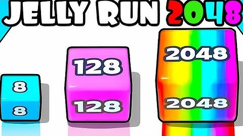 jelly run 2048 - all levels android mobile gameplay video #jellyrun2048