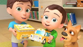 Wheels On The Bus | Bus Toy Playing and MORE Educational Nursery Rhymes & Kids Songs