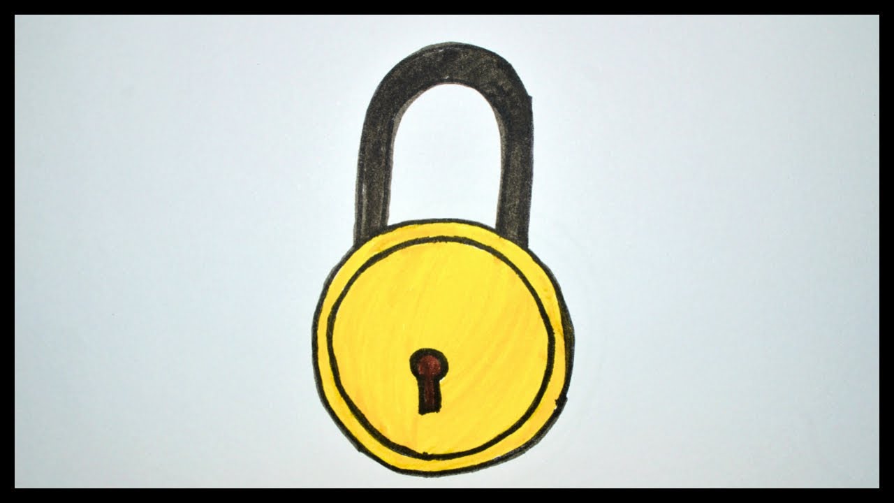 Featured image of post Padlock Drawing Easy Create digital artwork to share online and export to popular image formats jpeg png svg and pdf