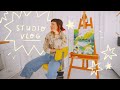 APRIL STUDIO VLOG ☀︎ MAKING ART + SHOP UPDATE