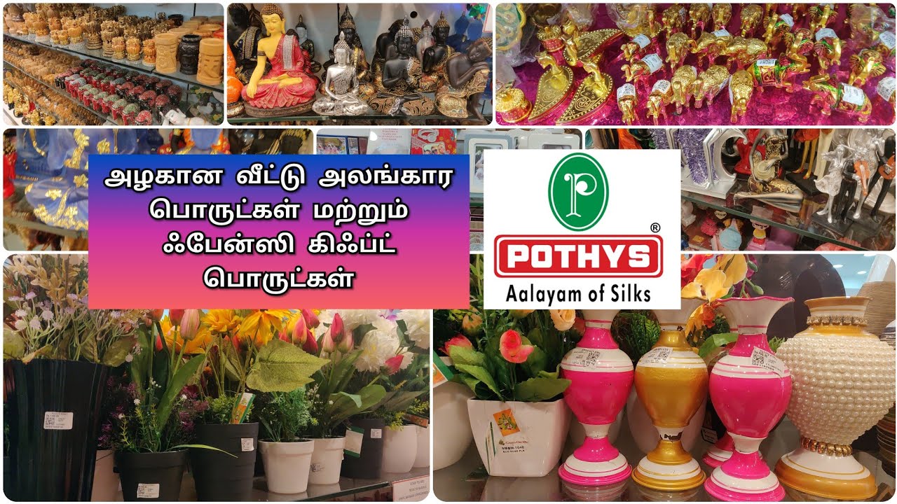 Pothys Shopping Vlog Artificial Flower Pots , Return Gift Items