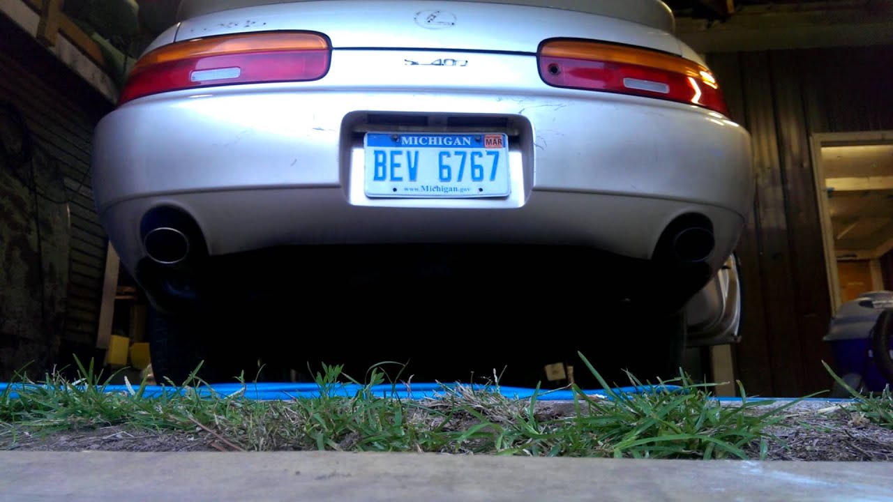 SC400 stock exhaust - YouTube