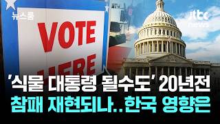 '식물 대통령 될 수도' 20년 전 참패 재현되나…한국 영향은 / JTBC 뉴스룸