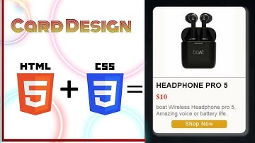 UI card Design by Using HTML and CSS | HTML and CSS Projects |
