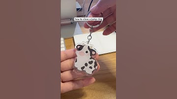 how to close a jump ring | keychain assembly! #smallbusiness #animalart