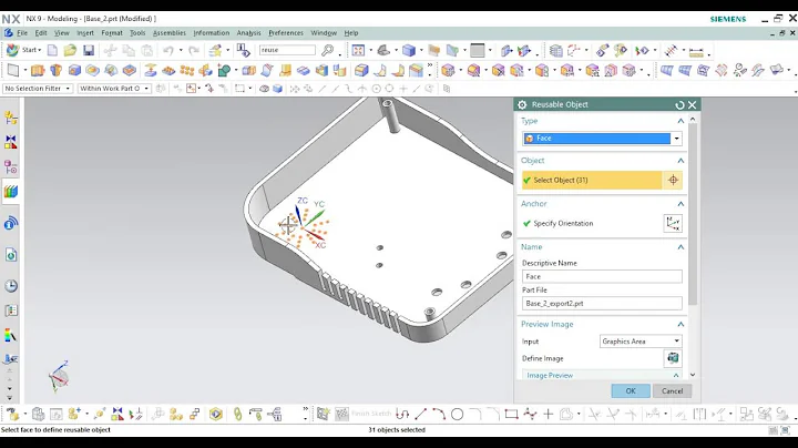Data Reuse Library in NX9