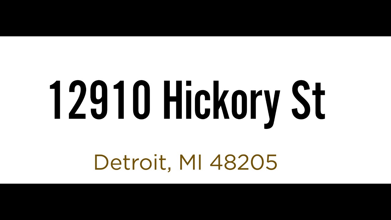 12910 Hickory St, Detroit, MI 48205