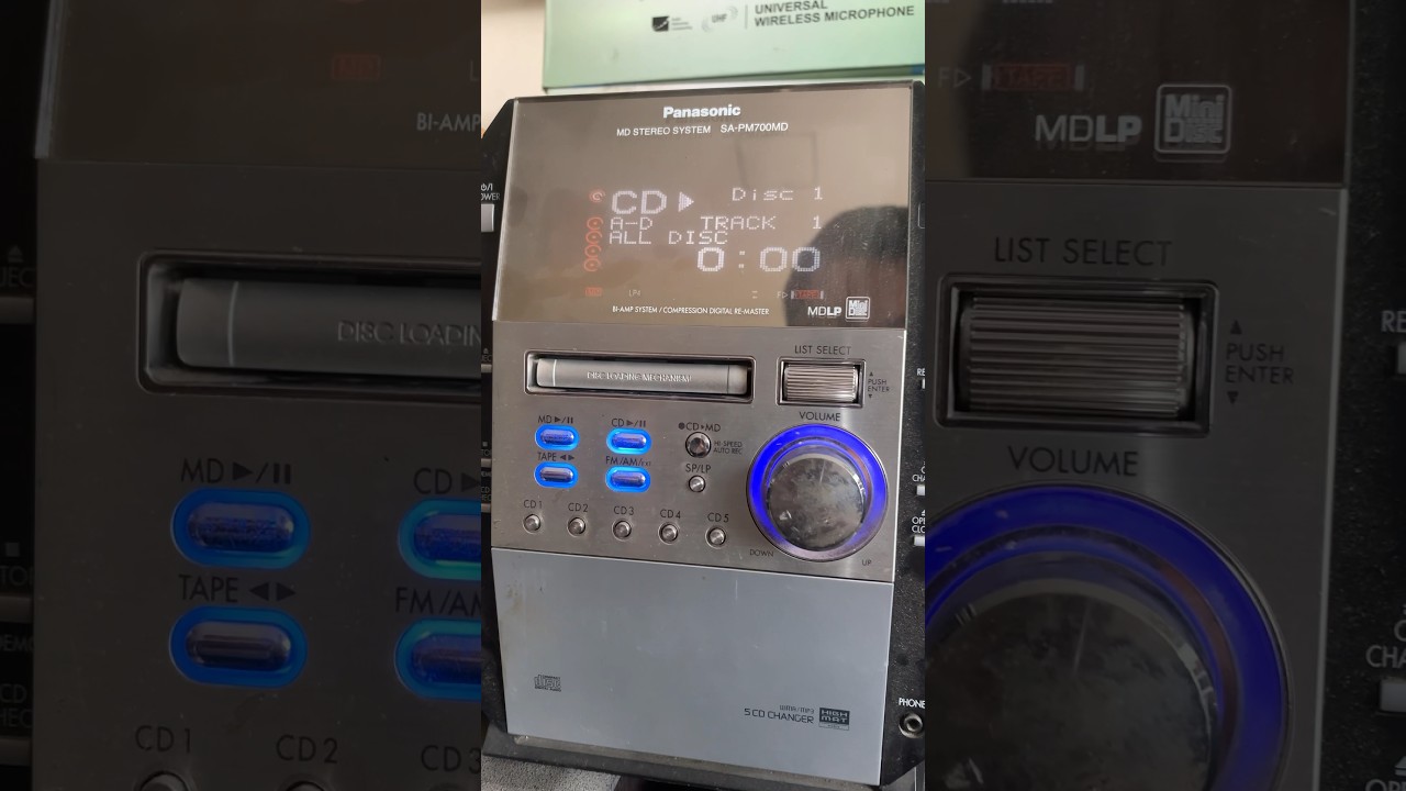 Panasonic SA-PM700MD MD Stereo - YouTube