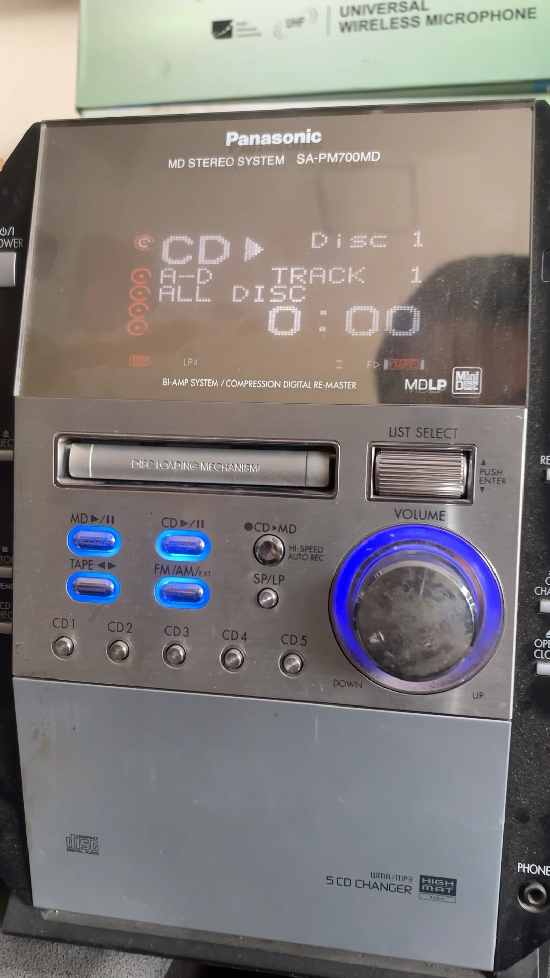 Panasonic SA-PM700MD MD Stereo - YouTube