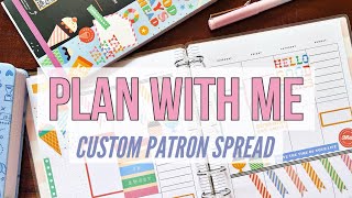 Plan With Me - Classic Vertical Happy Planner - Boardwalk Ice Cream Spread for my Patron! 2024