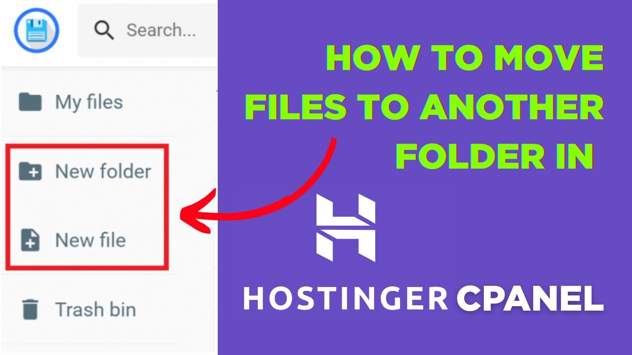 How to Move Files to Another Folder in Hostinger Cpanel - YouTube