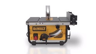 Dewalt 10-In Carbide-Tipped Blade 15-Amp Portable Table Saw