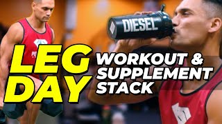 Celebrity LEG DAY! My Pre-Workout Routine, Supplement Stack & Post Workout! 🏋️ Profile