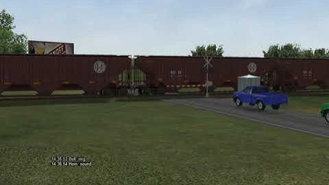 Open Rails BNSF Grain Train 2