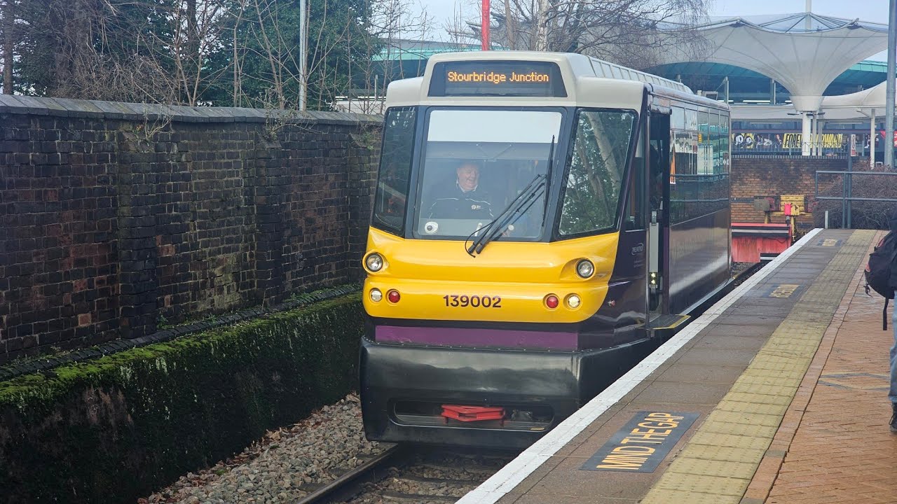 West Midlands Railway 139002 departing Stourbridge Town on 31st January 2026