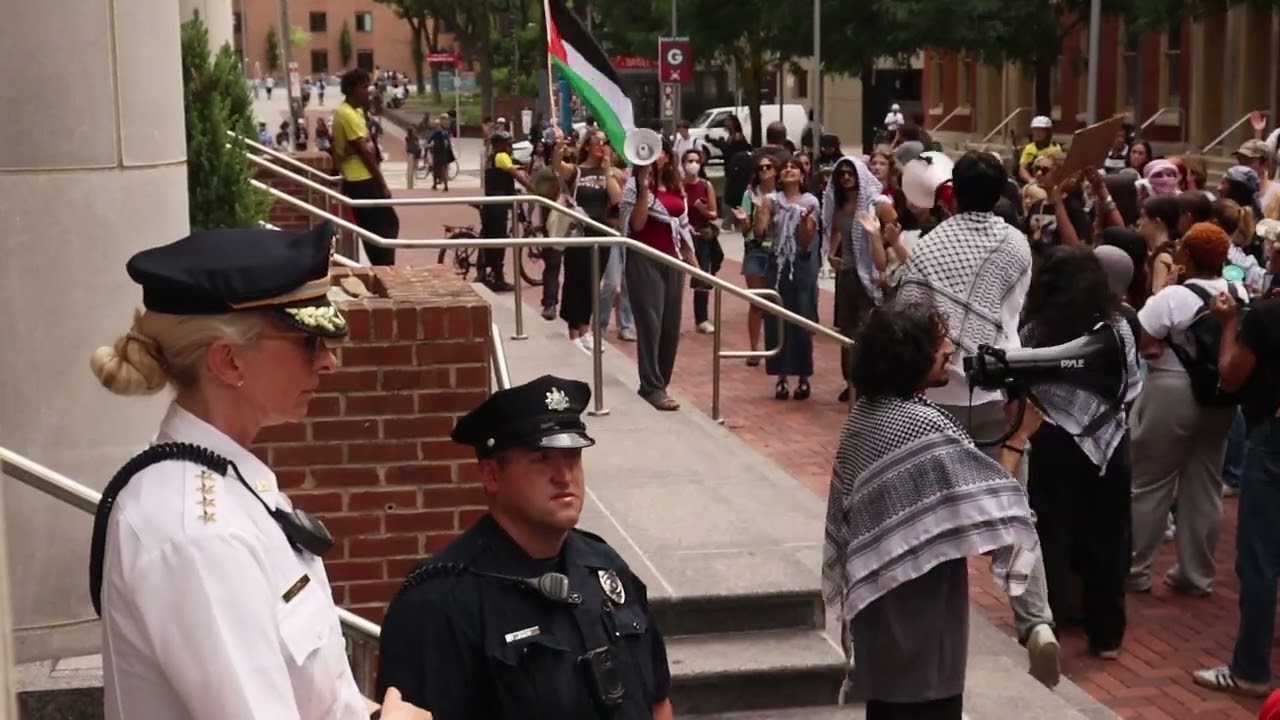 Students for Justice in Palestine march on Temple's campus