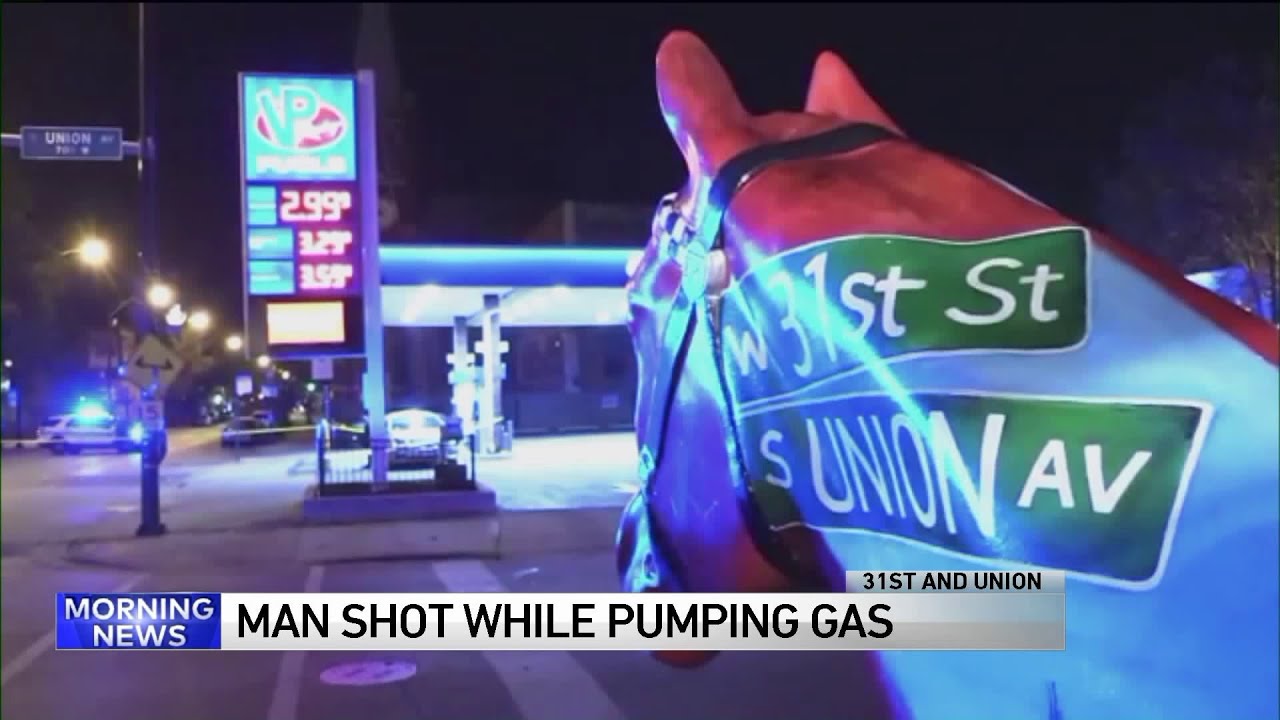 Man shot while pumping gas in Bridgeport - YouTube