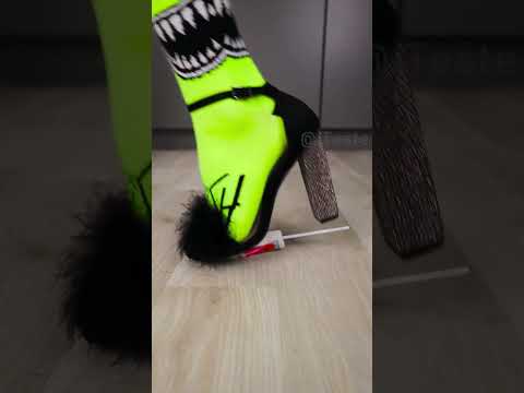 Funky furry heels crush candy