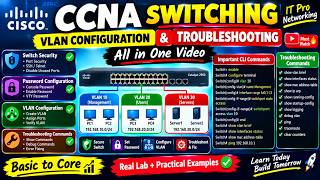 CCNA Switching VLAN Configuration & Troubleshooting