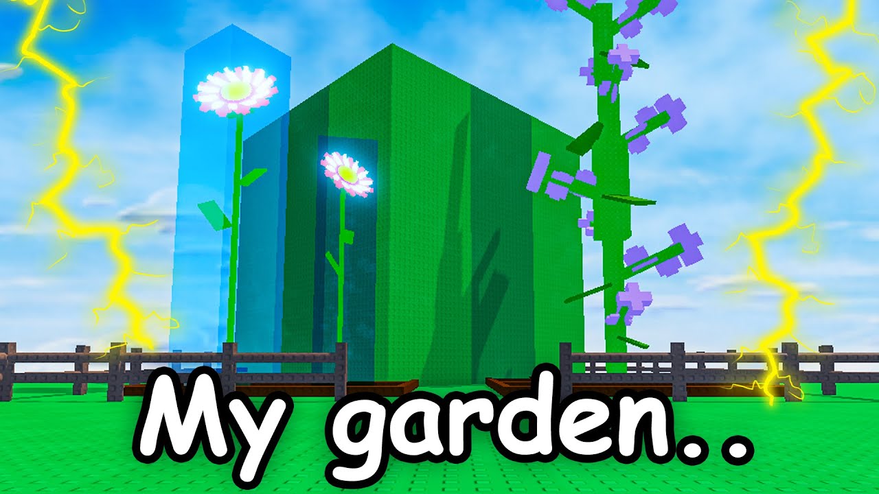 using OP TRICK to grow BIGGEST PLANTS in Roblox grow a garden...