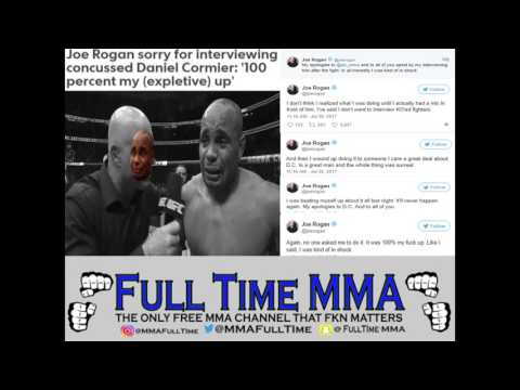 Joe Rogan Issues Apology for Interviewing Concussed Daniel Cormier, 'It Was 100% My Fuck U - Joe Rogan Issues Apology for Interviewing Concussed Daniel Cormier, 'It Was 100% My Fuck Up'
