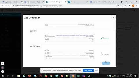 Manage GCP BigQuery encryption CMEK with CCKM
